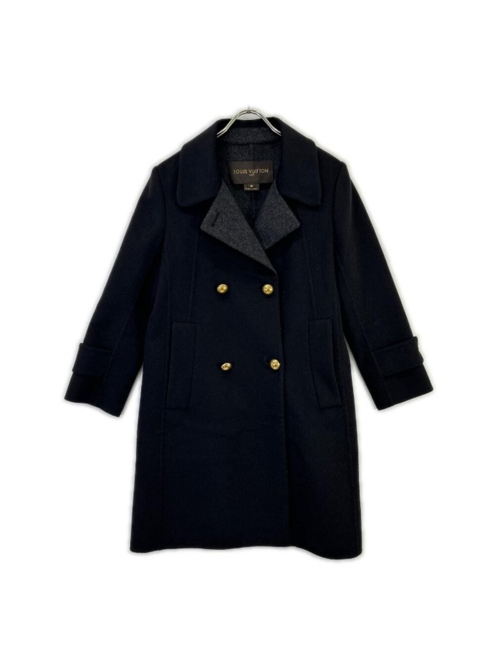 Louis Vuitton Angora Cashgora Mixed Coat 38